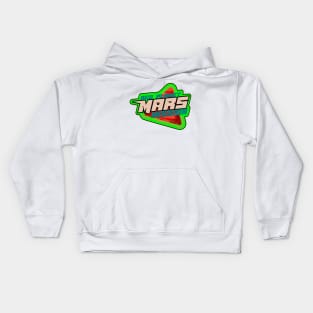 Planet Mars mission badge green Kids Hoodie